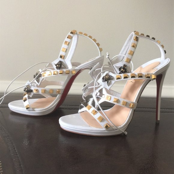 SOLD!! NWT $1.295 Louboutin 120 Gladiator Pumps 39 - Picture 5 of 8